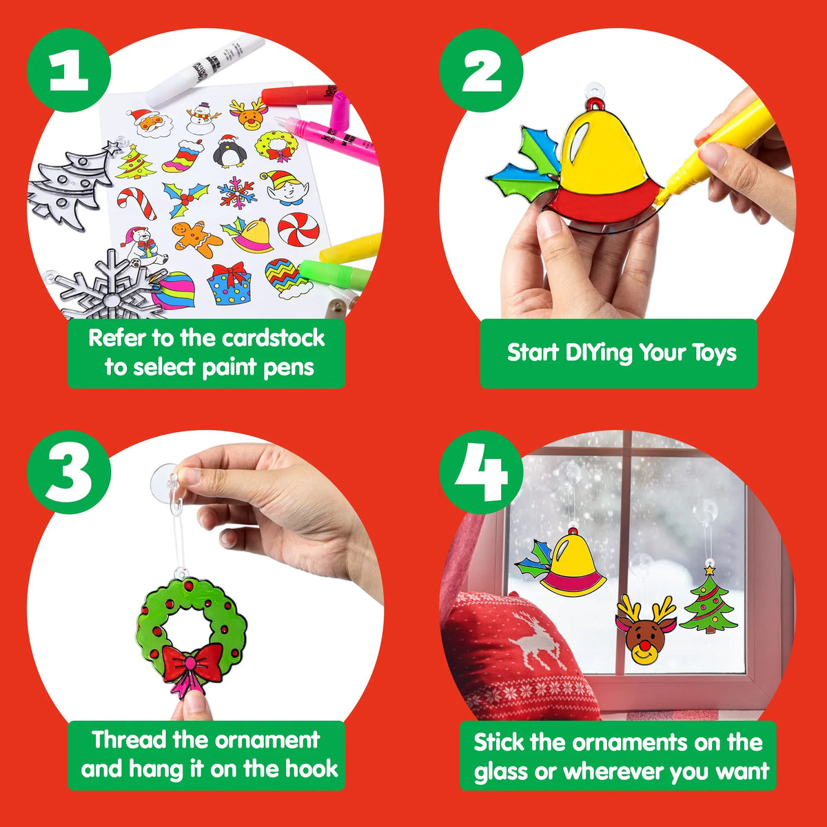 Klever Kits Christmas Window Craft