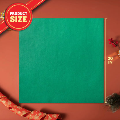 72 Sheets 20x20 Inch Christmas Tissue Paper Assortment (Red, Green & White)