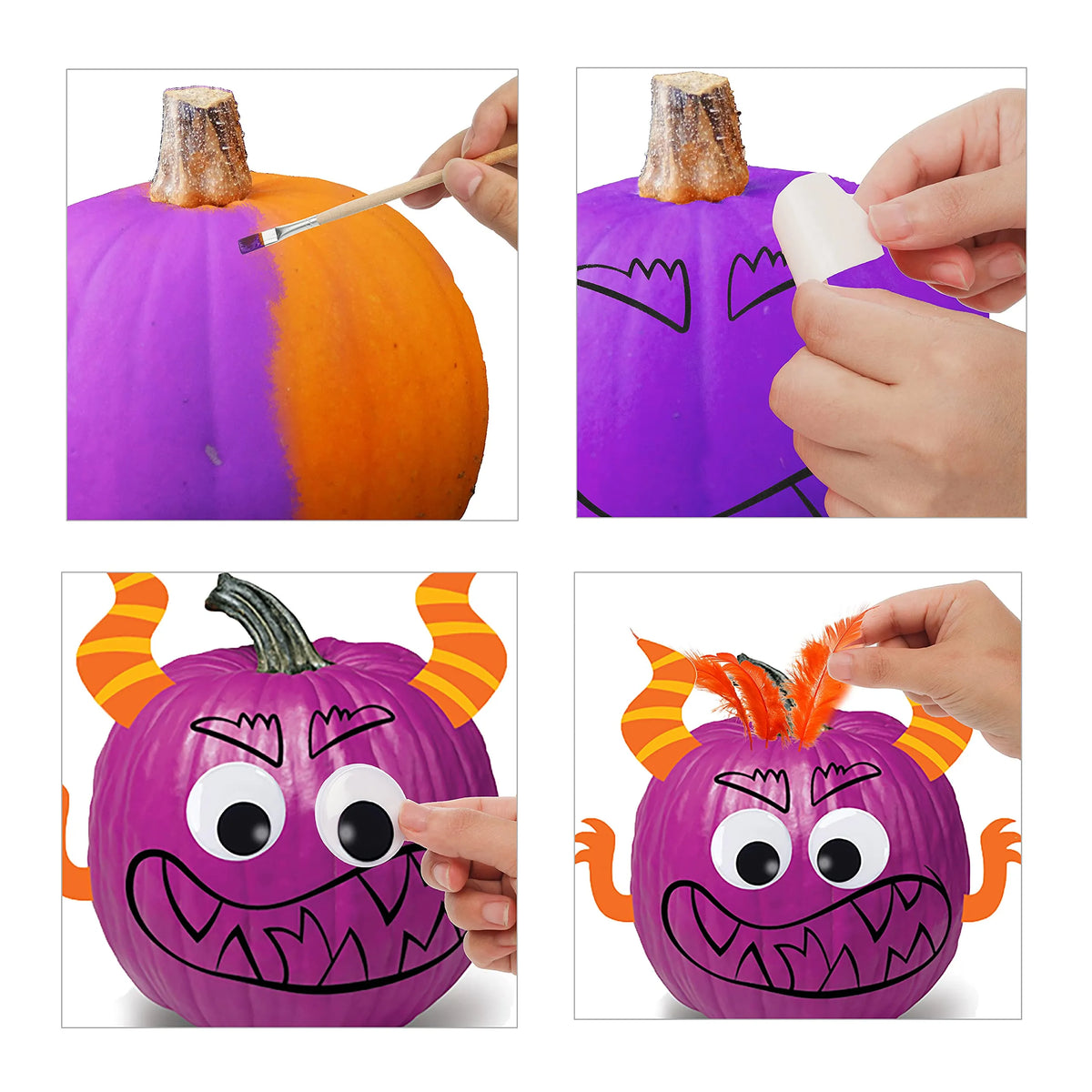 KLEVER KITS 3D Pumpkin Decoration Set