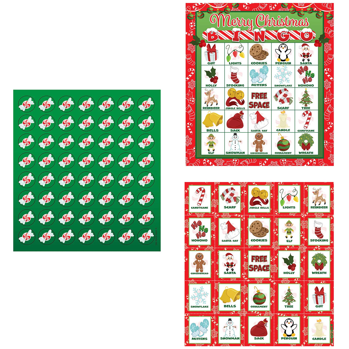 Christmas Bingo (Red) - 28 Pcs