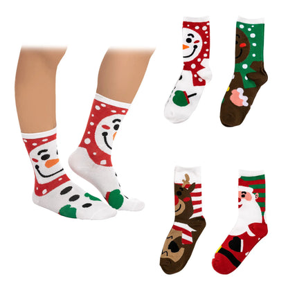 12 Days of Socks Advent Calendar (12 Pairs: Santa, Snowman, Reindeer, Gingerbread Man)