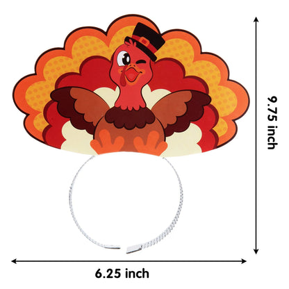 Thanksgiving Turkey Headband (24-Pack)