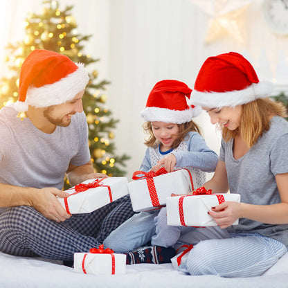 Premium Santa Hats for Christmas, 12-Pack