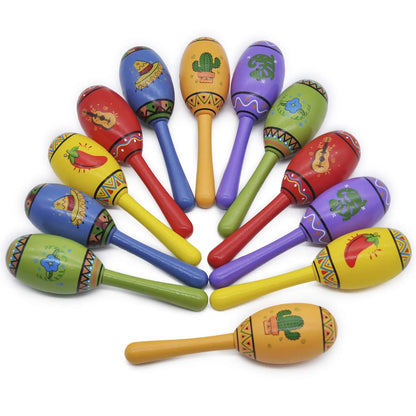 Mini Wooden Maracas (12-Pack)