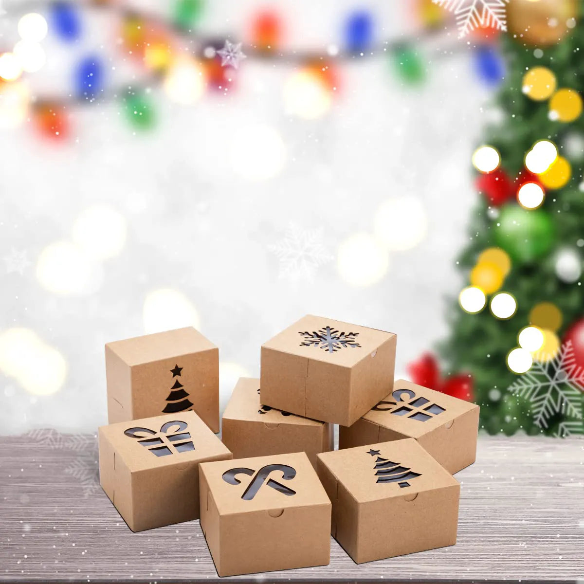 Brown Kraft Cookie Boxes (36 Pack)