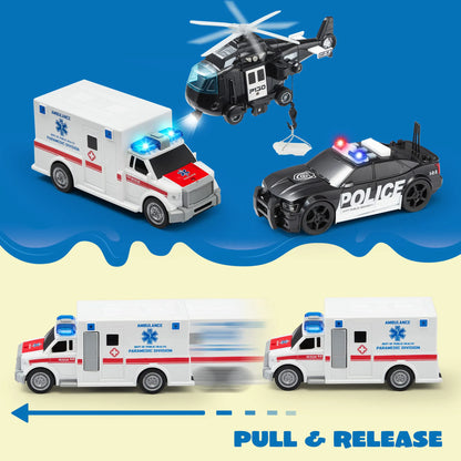 City Hero Police Vehicle Toy Set (3-Pack)