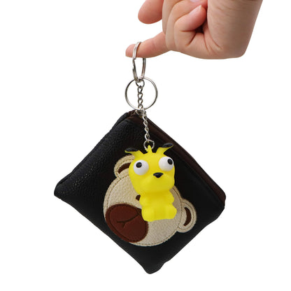 28-Pack Animal Keychains with Googly Eyes and Valentine's Day Cards for Kids