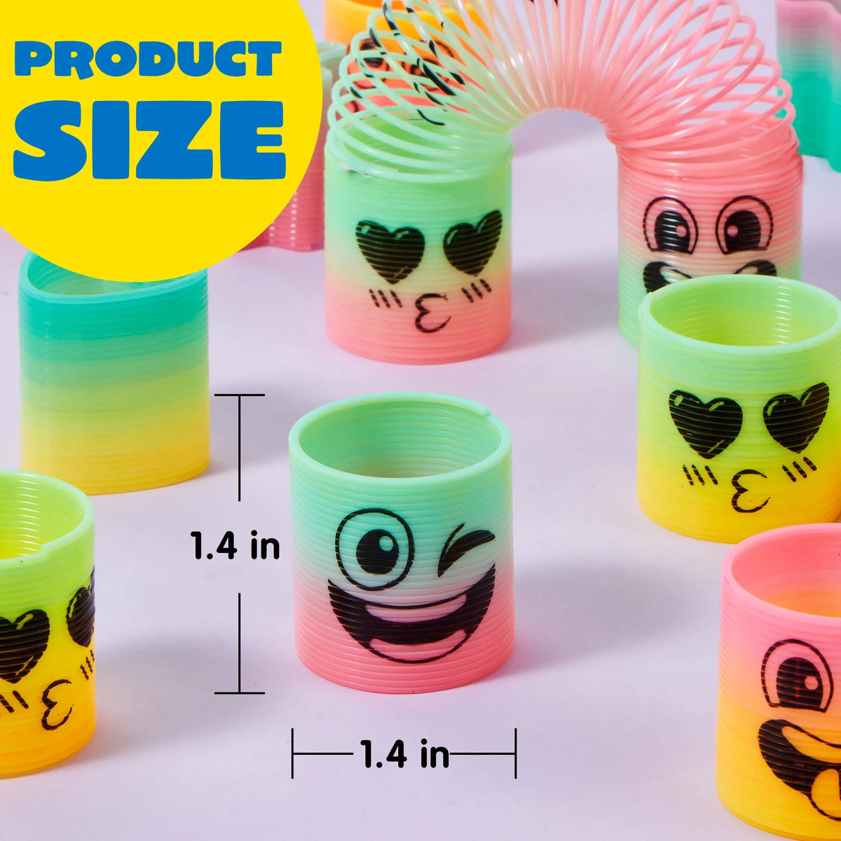 60-Pack Mini Spring Toy Party Favors