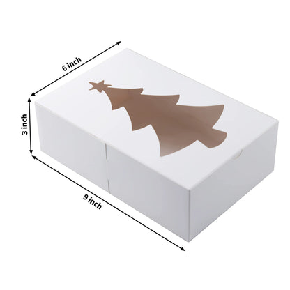 White Treat Boxes with Window, Pack of 24