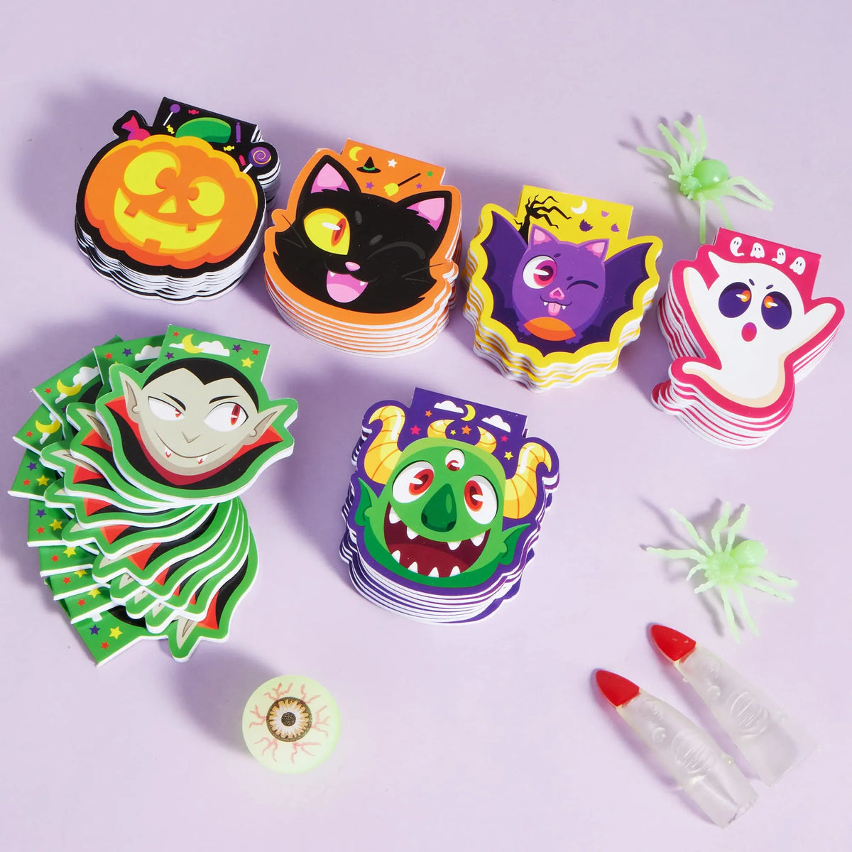 Halloween Spooky Characters Mini Notepad Set - 60 Pack