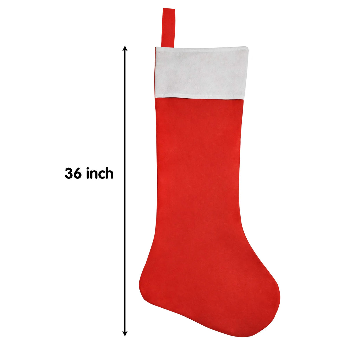 4-Piece 36-Inch Jumbo Felt Christmas Stockings