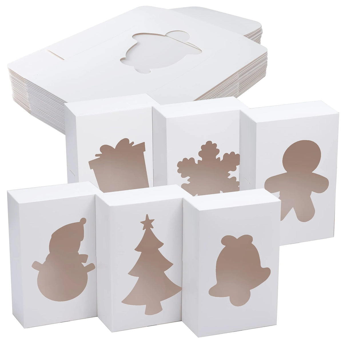 White Treat Boxes with Window, Pack of 24