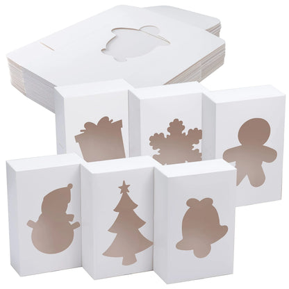 White Treat Boxes with Window, Pack of 24
