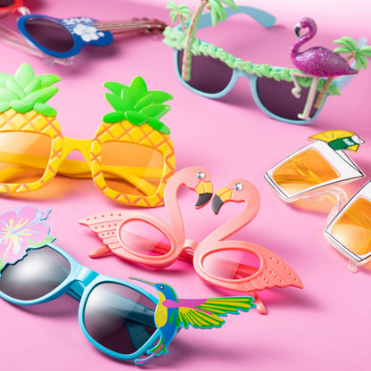 Luau Leis with Glasses, 24 Pack