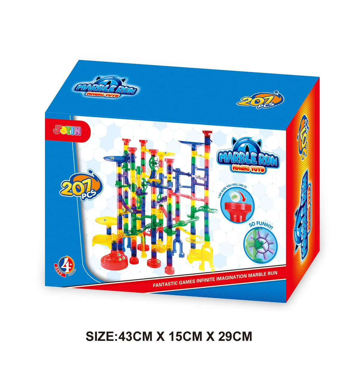 Marble Run Premium Toy Set (207 Pieces)