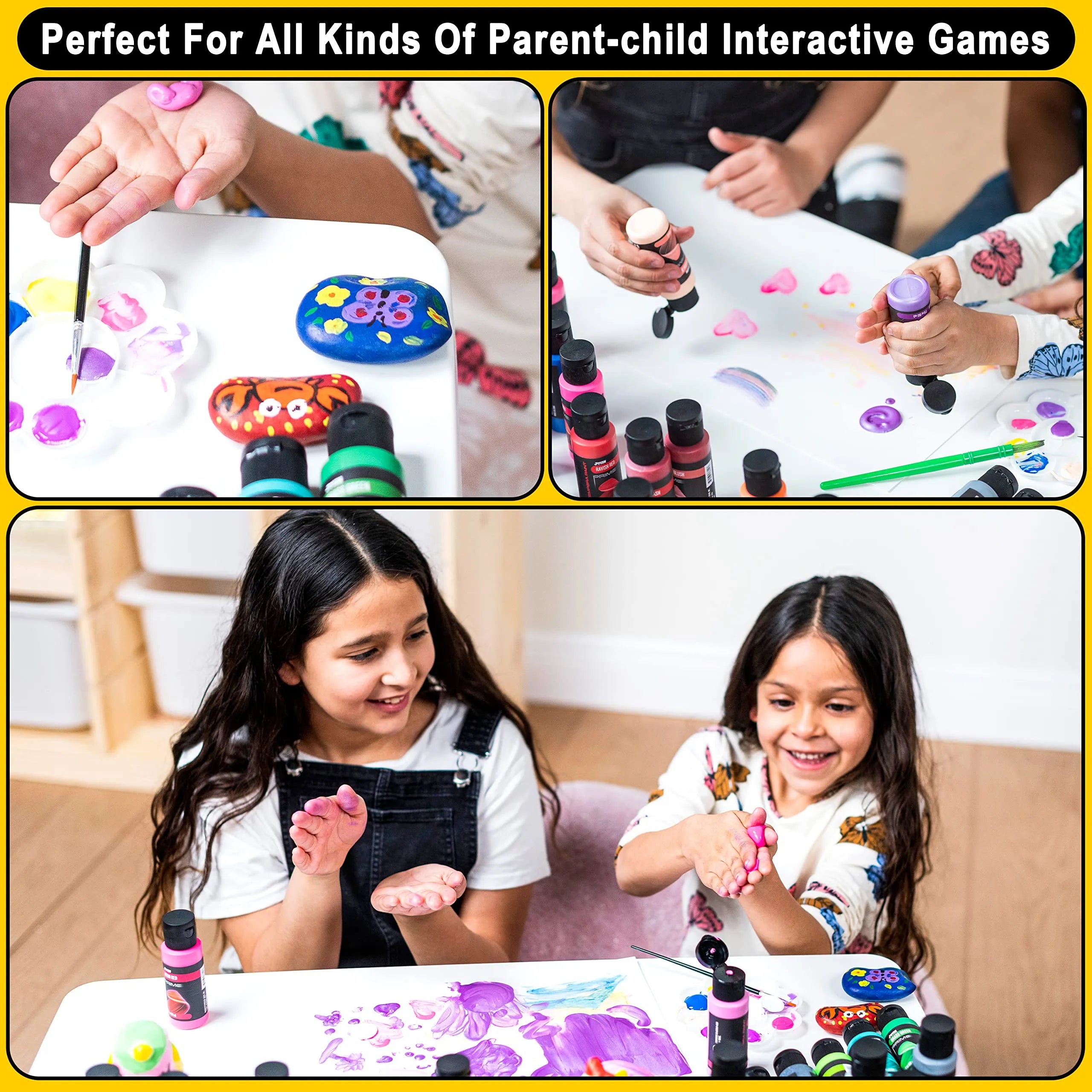 Washable Tempera Paint Set for Kids, 12 Pieces