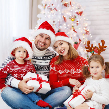 Premium Santa Hats for Christmas, 12-Pack