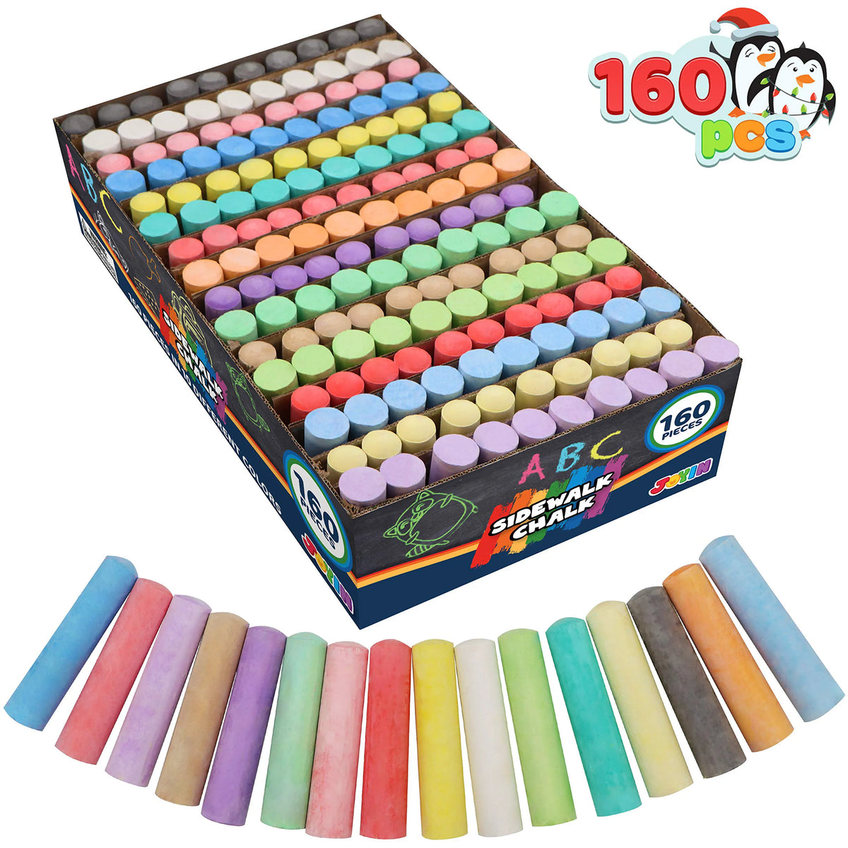 Washable Jumbo Sidewalk Chalk Set