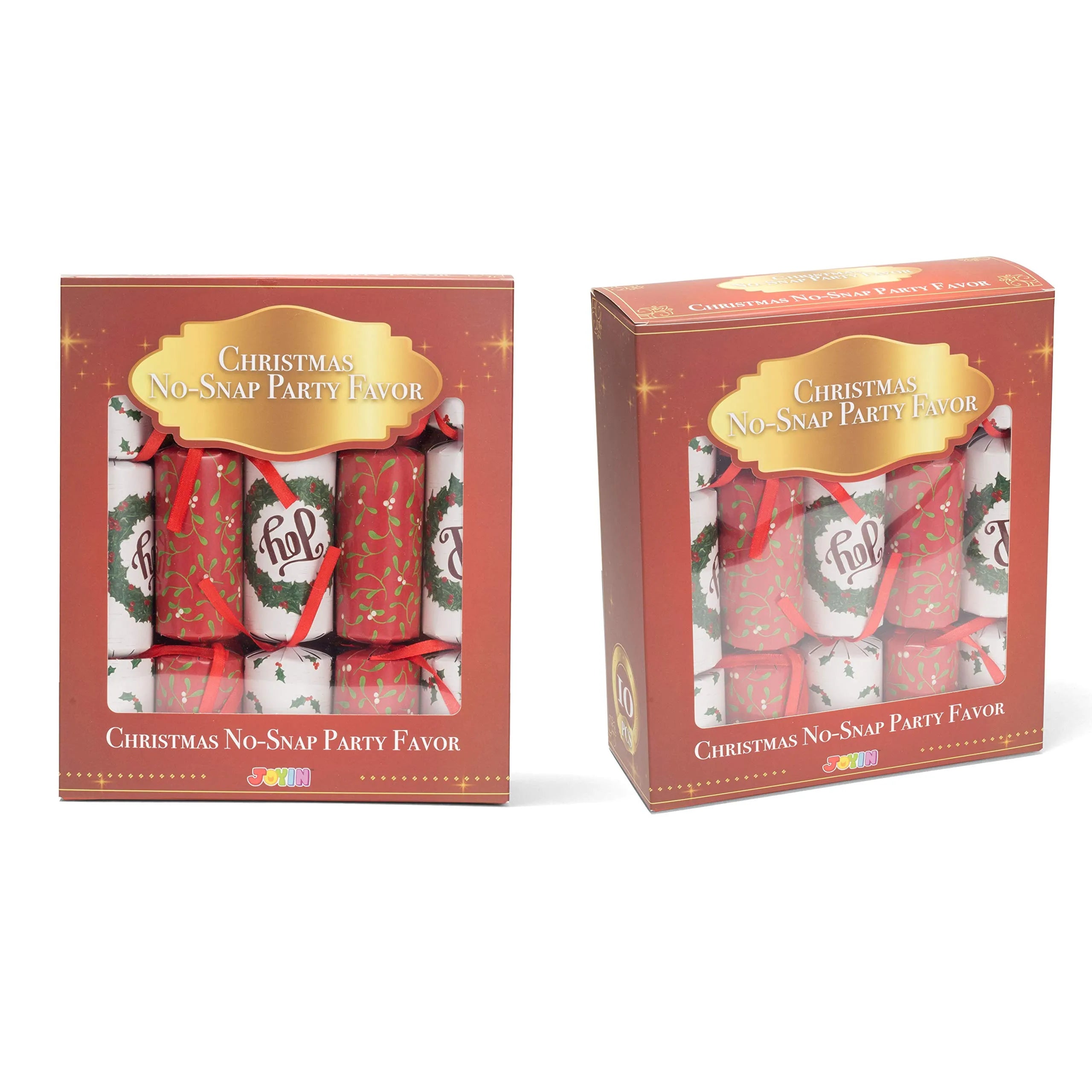 Christmas No Snap Party Push Bubbles, 10 Pack