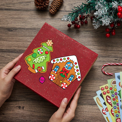 Make-a-Face Gingerbread Set with Trees, 36 Pieces
