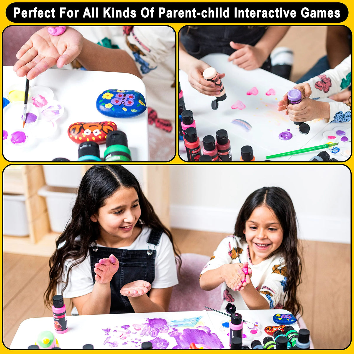 Washable Tempera Paint Set for Kids, 12 Pieces