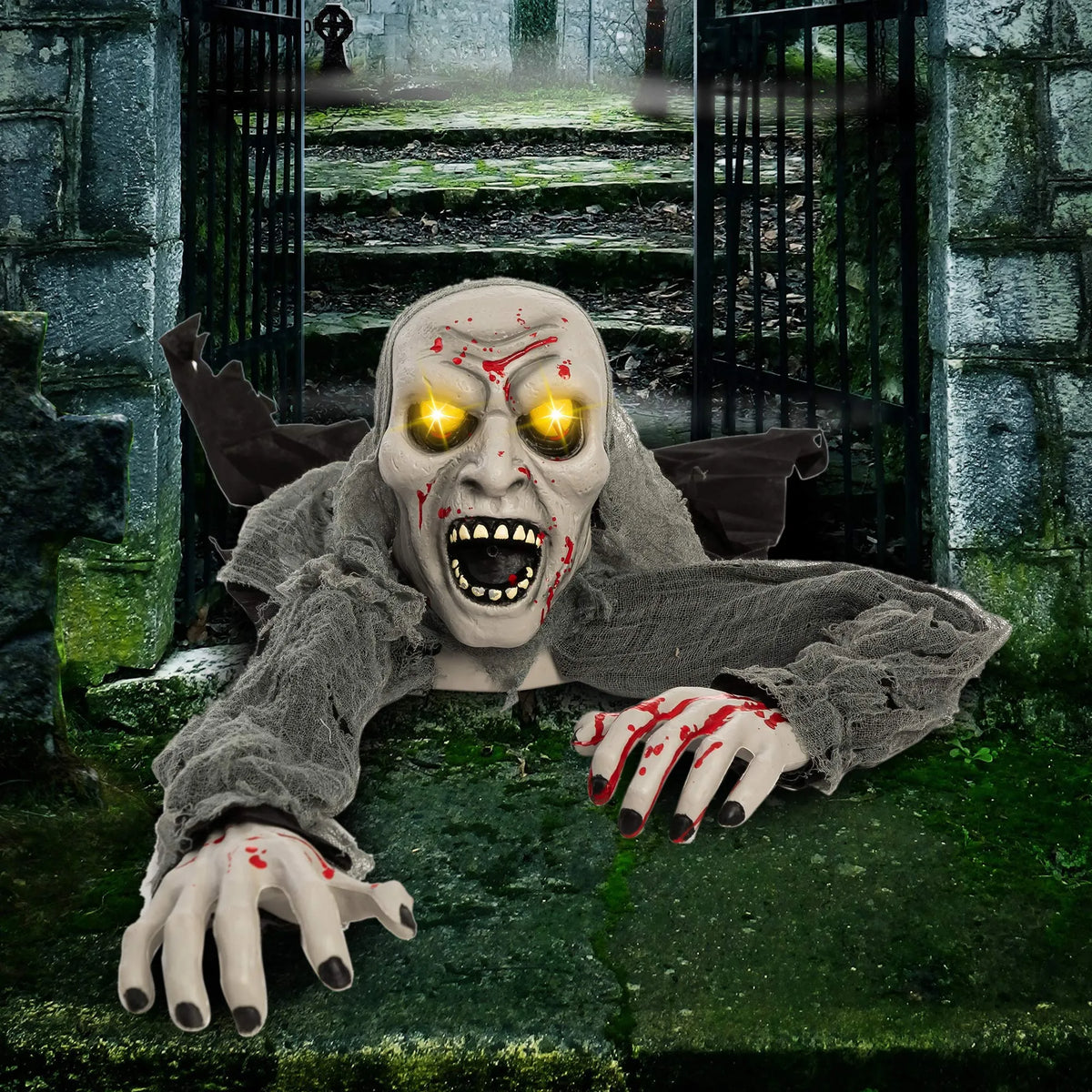 Halloween Animated Light-Up Zombie Groundbreaker