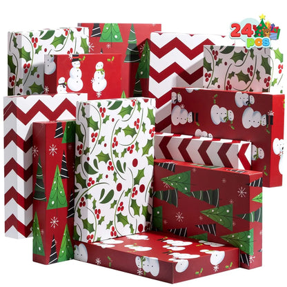 Wrap Shirt Boxes with Lid and Base, 12 Pack