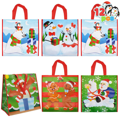 Tote Bags, 6 Designs, 12 Pieces