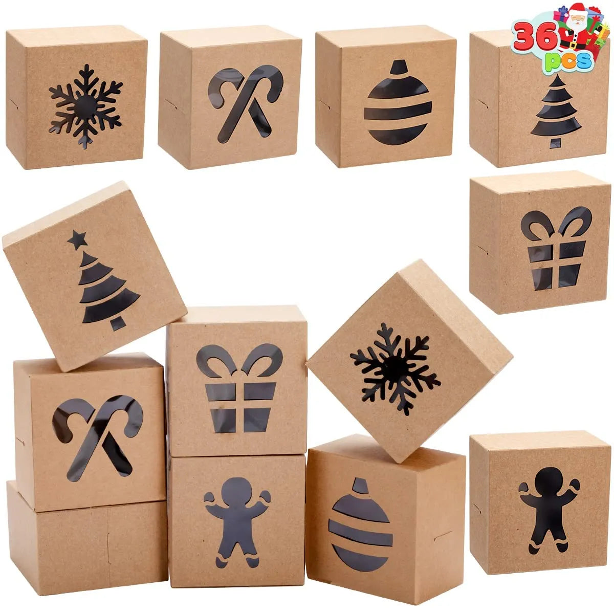 Brown Kraft Cookie Boxes (36 Pack)