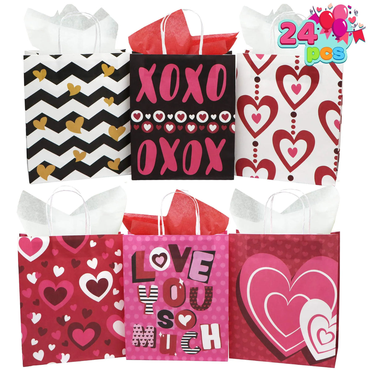 24 Valentine's Day Gift Bags