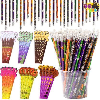 Halloween Pencil & Ruler Set (96-Piece)