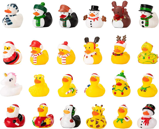 Christmas Rubber Ducks - Festive Party Favor Gifts