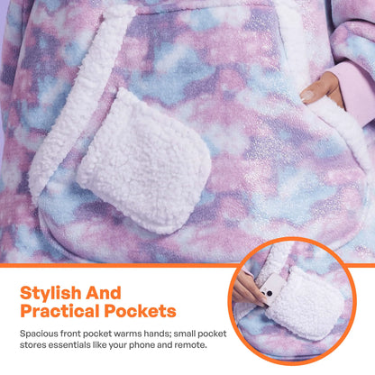 Unicorn Sherpa Wearable Blanket for Adults