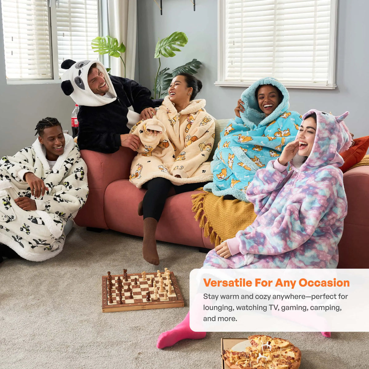Unicorn Sherpa Wearable Blanket for Adults