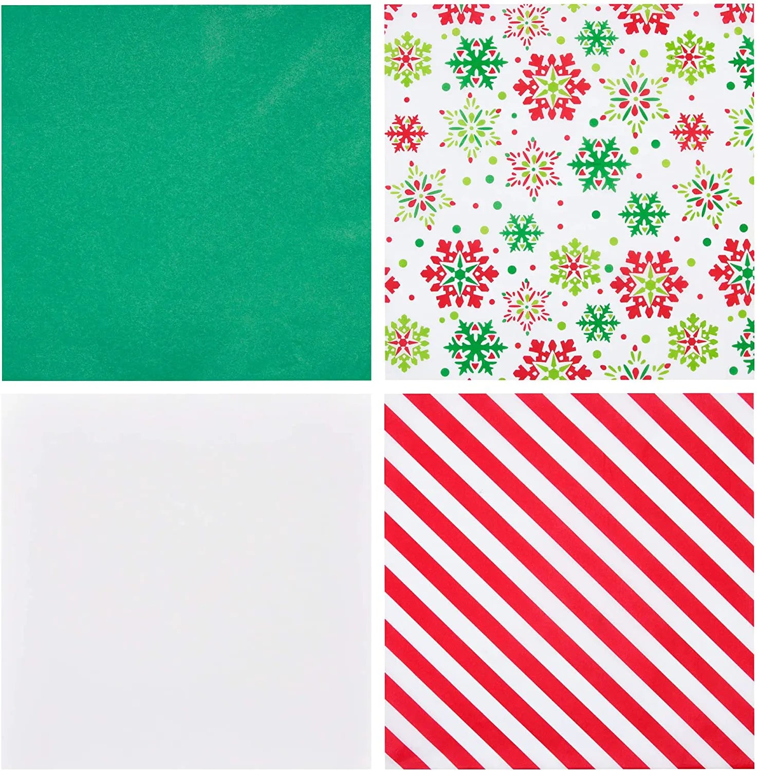 Christmas Hologram & Print Tissue Paper for Gift Wrapping