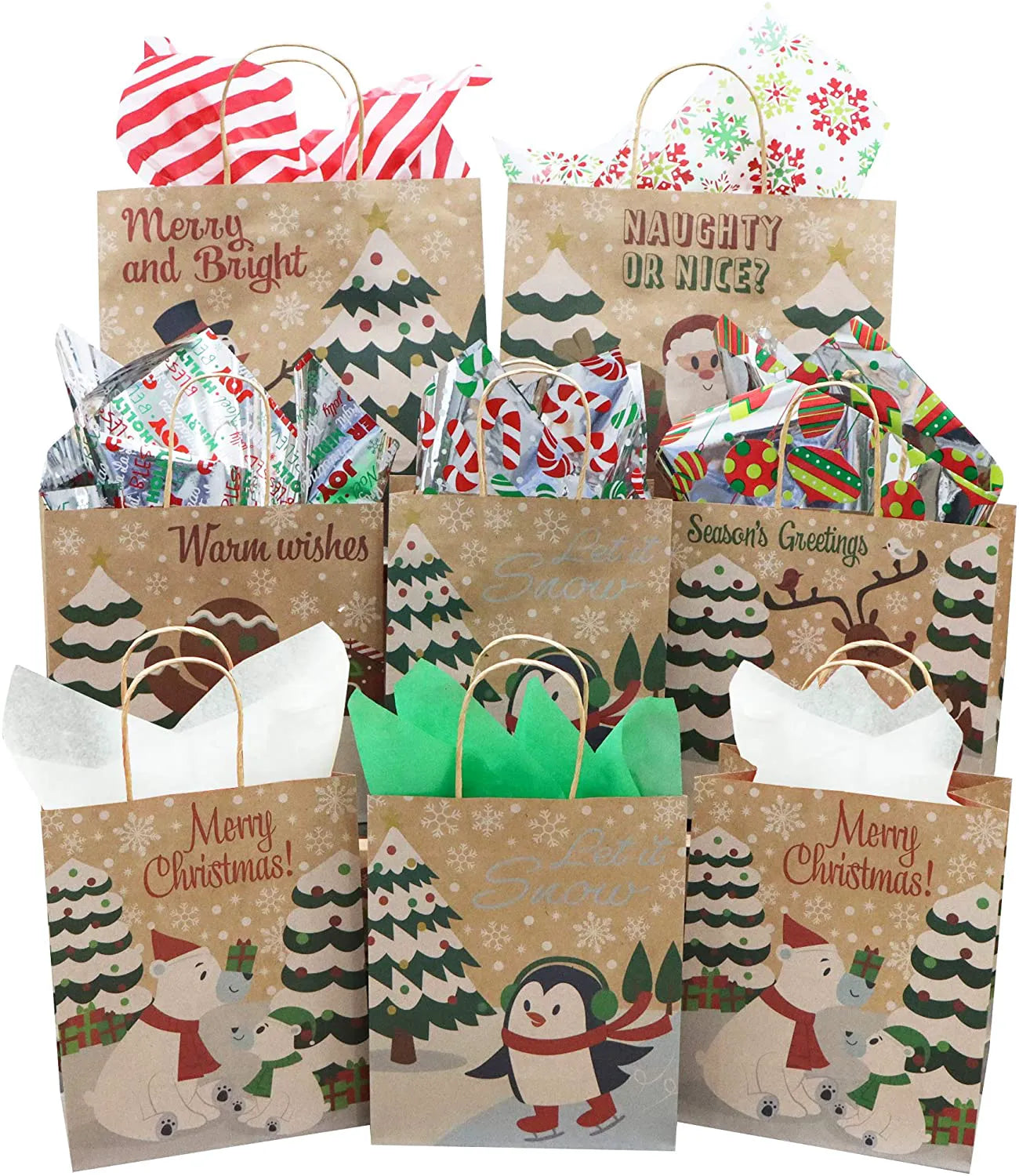 Christmas Hologram & Print Tissue Paper for Gift Wrapping